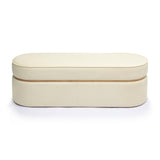 Pomp Cream Velvet Bench TOV-OC69028 TOV Furniture