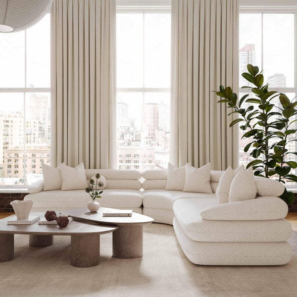 TOV Furniture Rhema 2-Piece Nesting Coffee Table Set - Modern Washed Ash Design with Tapered Edges & Versatility TOV-OC69083-84