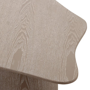 TOV Furniture Rhema 55" Organic Low Coffee Table – Modern Washed Ash Design with Tapered Edges for Chic Spaces TOV-OC69084