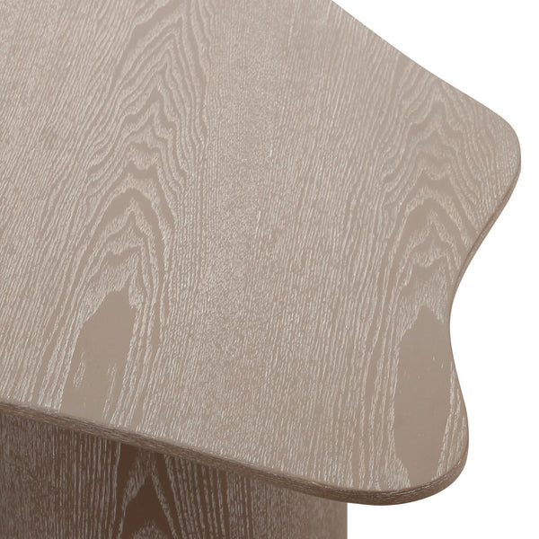 TOV Furniture Rhema 55" Organic Low Coffee Table – Modern Washed Ash Design with Tapered Edges for Chic Spaces TOV-OC69084