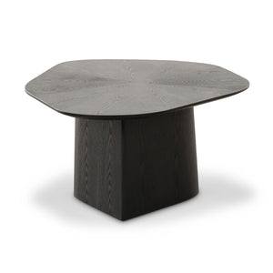 TOV Furniture Roche 48" Ash Geometric Coffee Table - Handcrafted Elegance for Modern Living Spaces and Versatile Style Black TOV-OC69086