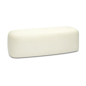 TOV Furniture Graceland 54" Plush Faux Mohair Bench - Elegant Textured Seating for Bedrooms and Living Spaces Cream TOV-OC69114
