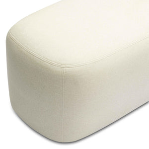 TOV Furniture Graceland 54" Plush Faux Mohair Bench - Elegant Textured Seating for Bedrooms and Living Spaces Cream TOV-OC69114