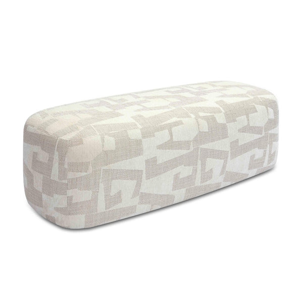 TOV Furniture Graceland Cream Jacquard Bench - Luxurious Comfort & Style for Bedroom, Living Room & Entryway Use TOV-OC69116