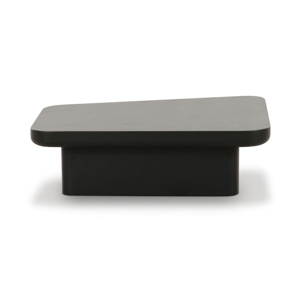 TOV Furniture Yoko Black Coffee Table – Minimalist Memphis Retro Design for Modern Living Rooms and Easy Maintenance Large TOV-OC69133