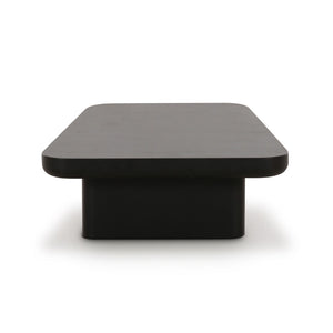 TOV Furniture Yoko Black Coffee Table – Minimalist Memphis Retro Design for Modern Living Rooms and Easy Maintenance Large TOV-OC69133