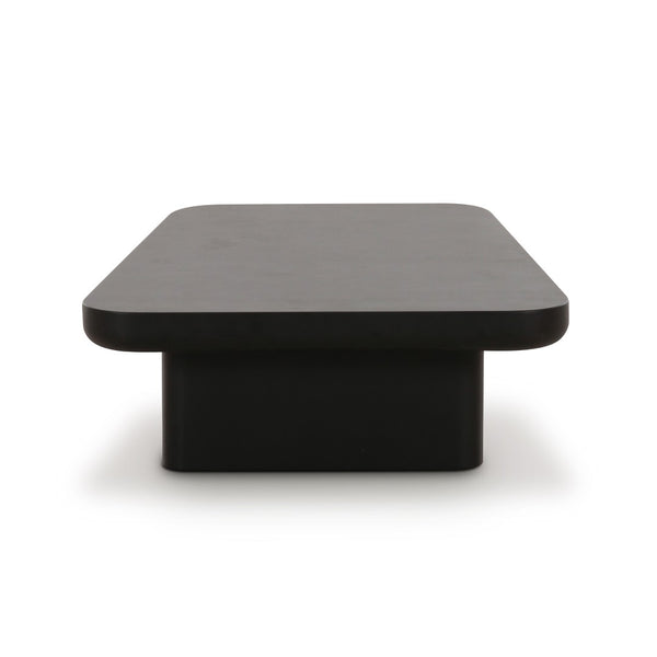 TOV Furniture Yoko Black Coffee Table – Minimalist Memphis Retro Design for Modern Living Rooms and Easy Maintenance Large TOV-OC69133