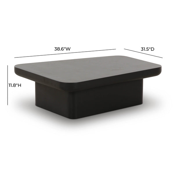 Tov Furniture Yoko Coffee Table - Sleek Modern Centerpiece For Stylish Living Spaces, Effortlessly Elegant Design Black Mdf Tov-oc69133