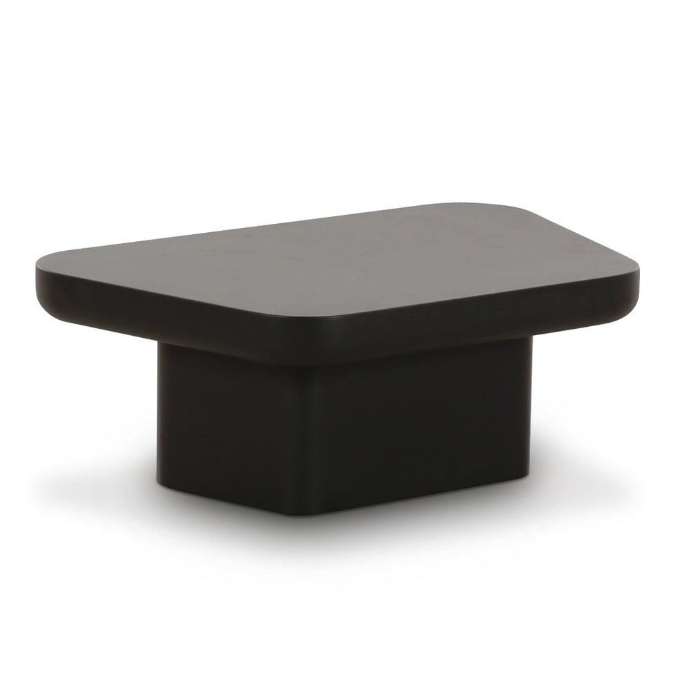 TOV Furniture Yoko Black Coffee Table – Minimalist Memphis Retro Design for Modern Living Rooms and Easy Maintenance Small TOV-OC69134