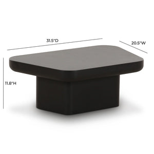 TOV Furniture Yoko Black Coffee Table – Minimalist Memphis Retro Design for Modern Living Rooms and Easy Maintenance Small TOV-OC69134