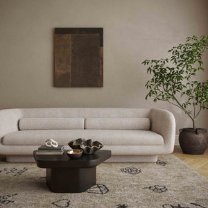 TOV Furniture Yoko Black Coffee Table – Minimalist Memphis Retro Design for Modern Living Rooms and Easy Maintenance Small TOV-OC69134