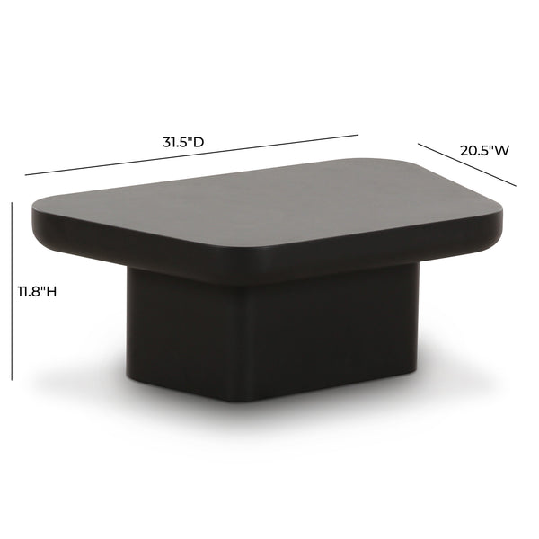 Tov Furniture Yoko Coffee Table - Sleek Modern Centerpiece For Stylish Living Spaces, Effortlessly Elegant Design Black Mdf Tov-oc69134