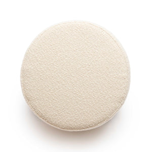 Tov Furniture Jaine Boucle Stool - Playful Modern Accent With Textured Upholstery And Sturdy Wood Legs For Any Room Cream Boucle,Plywood,Wood Tov-oc69149