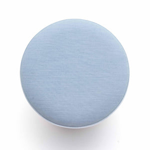 TOV Furniture Dex Upcycled Fabric Ottoman - Handcrafted Eco-Friendly Accent for Stylish Seating and Decor Faded Blue TOV-OC69194