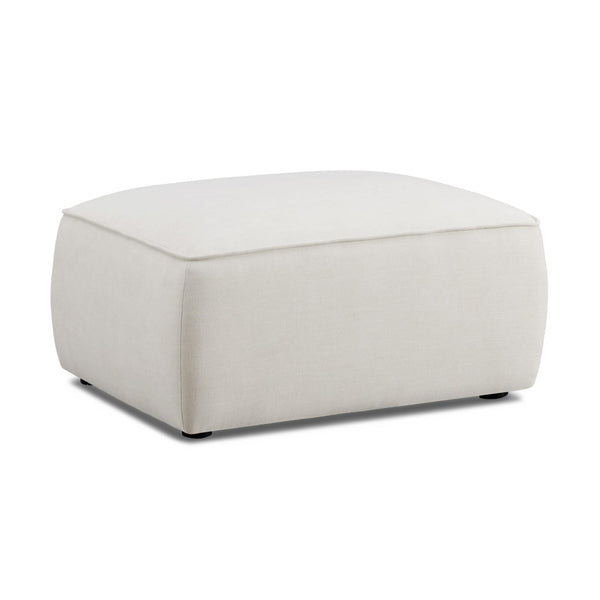 TOV Furniture Travie Sand Eco-Friendly Linen Ottoman – Stylish, Versatile & Comfort-Driven Accent for Modern Living TOV-OC69205