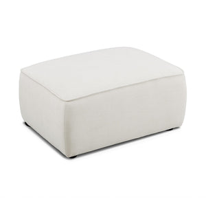 TOV Furniture Travie Sand Eco-Friendly Linen Ottoman – Stylish, Versatile & Comfort-Driven Accent for Modern Living TOV-OC69205