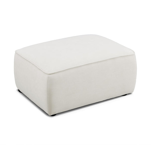 TOV Furniture Travie Sand Eco-Friendly Linen Ottoman – Stylish, Versatile & Comfort-Driven Accent for Modern Living TOV-OC69205