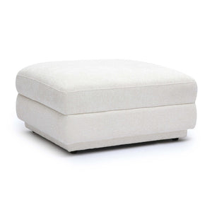 TOV Furniture Perry Cream Chenille Modular Ottoman – Cozy, Versatile Seating with Luxurious Comfort & Style TOV-OC69218