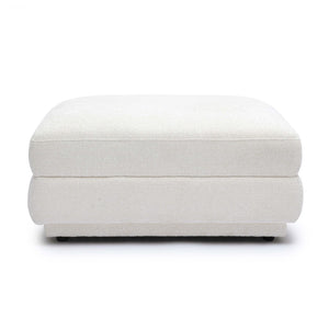 TOV Furniture Perry Cream Chenille Modular Ottoman – Cozy, Versatile Seating with Luxurious Comfort & Style TOV-OC69218