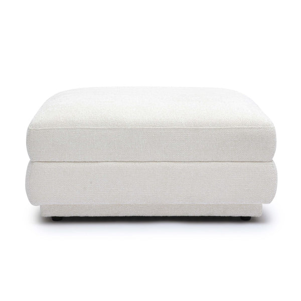TOV Furniture Perry Cream Chenille Modular Ottoman – Cozy, Versatile Seating with Luxurious Comfort & Style TOV-OC69218