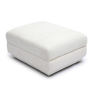 TOV Furniture Perry Cream Chenille Modular Ottoman – Cozy, Versatile Seating with Luxurious Comfort & Style TOV-OC69218