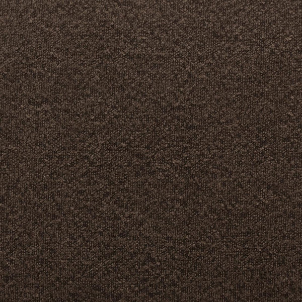 TOV Furniture Jaine 48" Large Boucle Ottoman - Stylish Textured Upholstery for Modern Living Room & Bedroom Decor Chocolate Brown TOV-OC69228