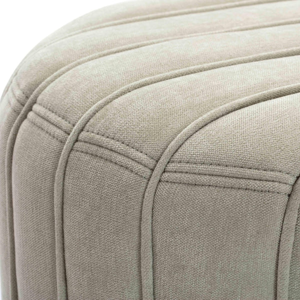 TOV Furniture Pouch Chenille Ottoman - Luxuriously Soft Handcrafted Accent with Timeless Design for Any Space Mint Green TOV-OC69234