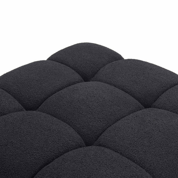 TOV Furniture Calliope Modular Ottoman - Luxuriously Soft Vegan Shearling, Versatile Design for Any Space TOV-OC69303