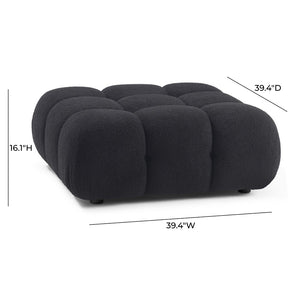 TOV Furniture Calliope Modular Ottoman - Luxuriously Soft Vegan Shearling, Versatile Design for Any Space TOV-OC69303