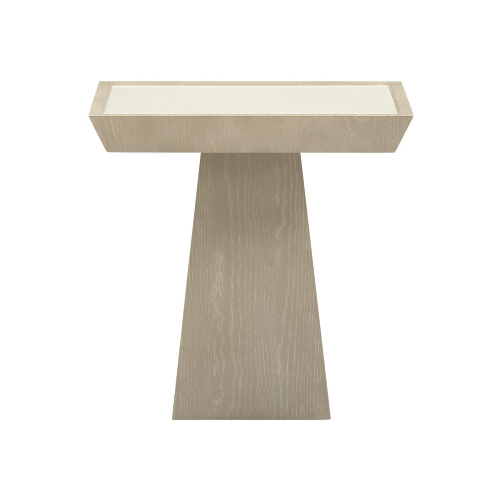 TOV Furniture Coco Modern Washed Ash Side Table - Tapered Legs, Crisp Geometry & Elegant Minimalist Design TOV-OC69349