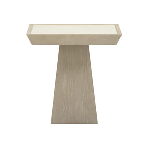 TOV Furniture Coco Modern Washed Ash Side Table - Tapered Legs, Crisp Geometry & Elegant Minimalist Design TOV-OC69349
