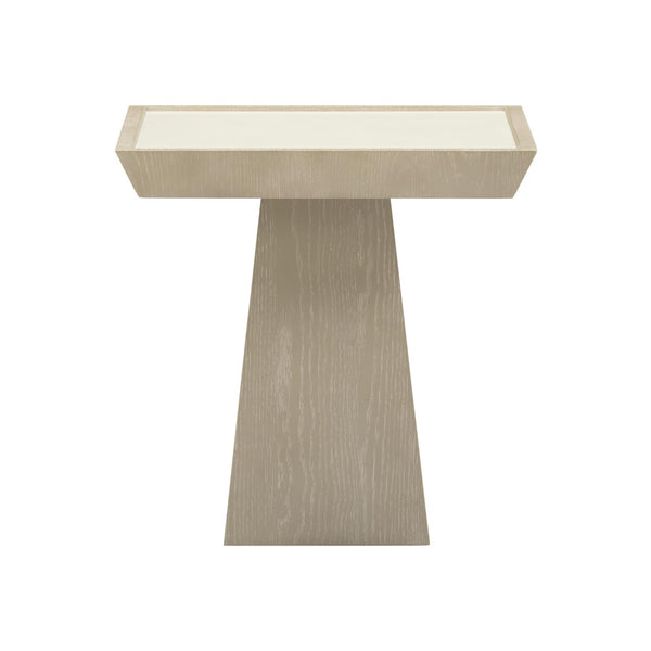 TOV Furniture Coco Modern Washed Ash Side Table - Tapered Legs, Crisp Geometry & Elegant Minimalist Design TOV-OC69349