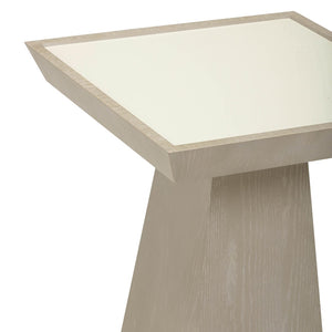 TOV Furniture Coco Modern Washed Ash Side Table - Tapered Legs, Crisp Geometry & Elegant Minimalist Design TOV-OC69349