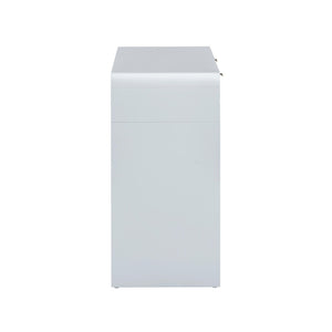 TOV Furniture Patty 48" Handwoven Rattan Console Desk with 2 Soft-Close Drawers for Stylish Home Organization Blue TOV-OC69365