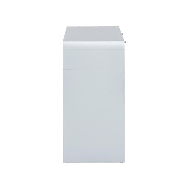 TOV Furniture Patty 48" Handwoven Rattan Console Desk with 2 Soft-Close Drawers for Stylish Home Organization Blue TOV-OC69365