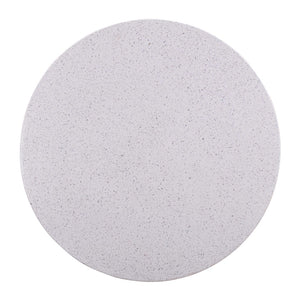 TOV Furniture Terrazzo 27.5" Round Concrete Coffee Table – Light Speckled Design, Outdoor Safe, Fully Assembled TOV-OCO44054