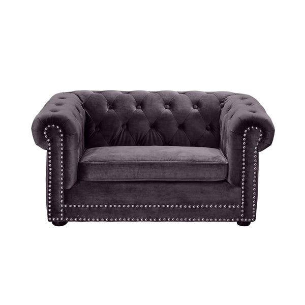 TOV Furniture Husky Velvet Pet Bed - Chic, Stylish & Durable Pet Bed with Washable Upholstery for Ultimate Comfort Grey TOV-P2036-G