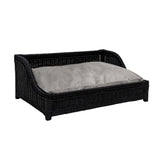 Poppy Black Rattan Small Pet Bed TOV-P54300 TOV Furniture