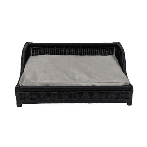 Poppy Black Rattan Small Pet Bed TOV-P54300 TOV Furniture