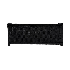 Poppy Black Rattan Small Pet Bed TOV-P54300 TOV Furniture