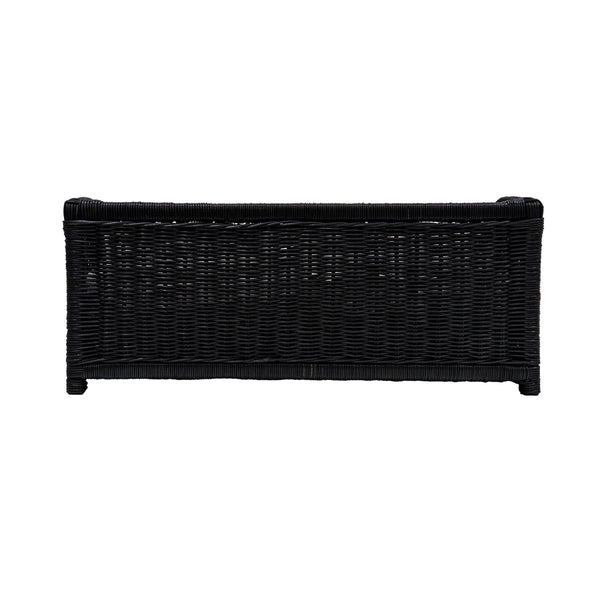Poppy Black Rattan Small Pet Bed TOV-P54300 TOV Furniture