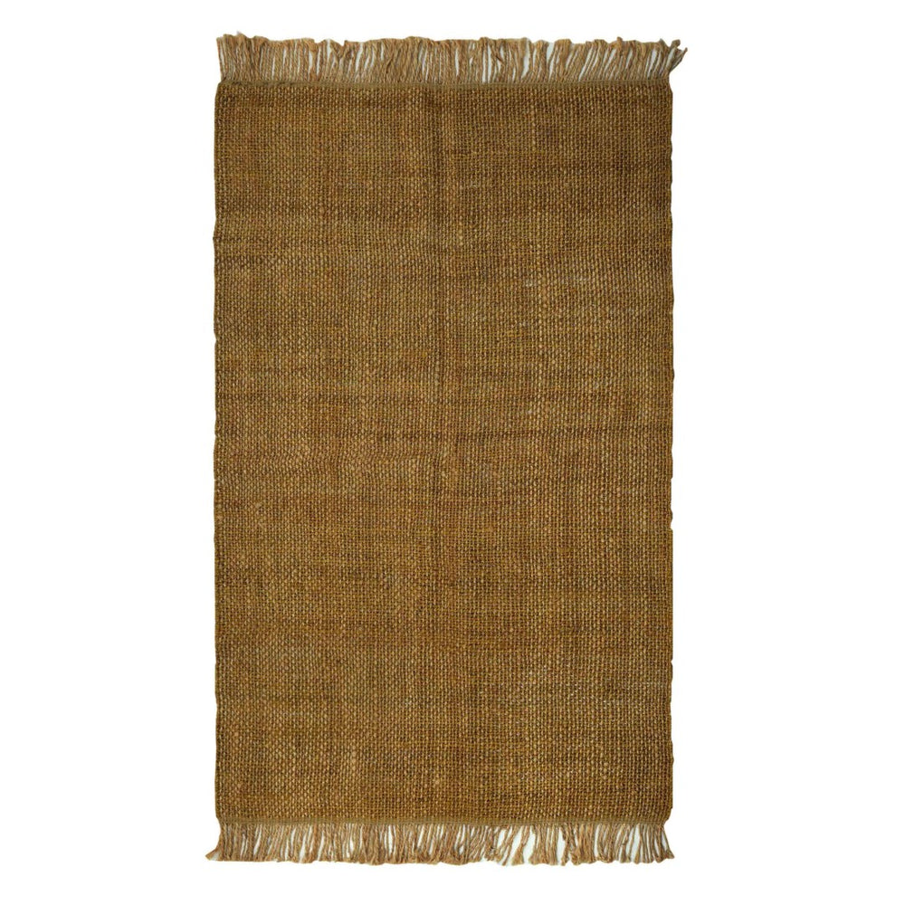TOV Furniture Mata Light Brown Jute Area Rug - Handcrafted, Eco-Friendly, Versatile Design for Any Home Decor Style 5' x 8' TOV-R18539