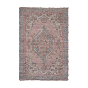 TOV Furniture Madra Handcrafted Blush Tone Area Rug - Timeless, Durable Design with Natural Fiber Texture & Charm 5' x 8' TOV-R18543