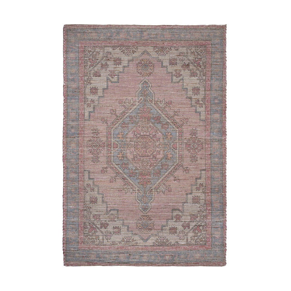 TOV Furniture Madra Handcrafted Blush Tone Area Rug - Timeless, Durable Design with Natural Fiber Texture & Charm 5' x 8' TOV-R18543