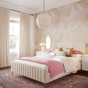 TOV Furniture Madra Handcrafted Blush Tone Area Rug - Timeless, Durable Design with Natural Fiber Texture & Charm 5' x 8' TOV-R18543