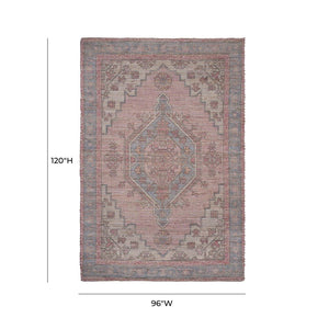 TOV Furniture Madra Handcrafted Blush Tone Area Rug - Timeless, Durable Design with Natural Fiber Texture & Charm 8' x 10' TOV-R18544