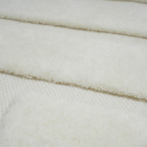 TOV Furniture Loop White Area Rug - Handcrafted Cotton-Wool Blend for Comfort, Durability, and Timeless Elegance 5' x 8' TOV-R18545
