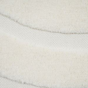 TOV Furniture Loop White Area Rug - Handcrafted Cotton-Wool Blend for Comfort, Durability, and Timeless Elegance 8' x 10' TOV-R18546