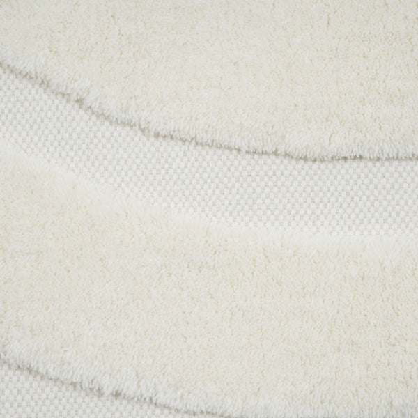 TOV Furniture Loop White Area Rug - Handcrafted Cotton-Wool Blend for Comfort, Durability, and Timeless Elegance 8' x 10' TOV-R18546