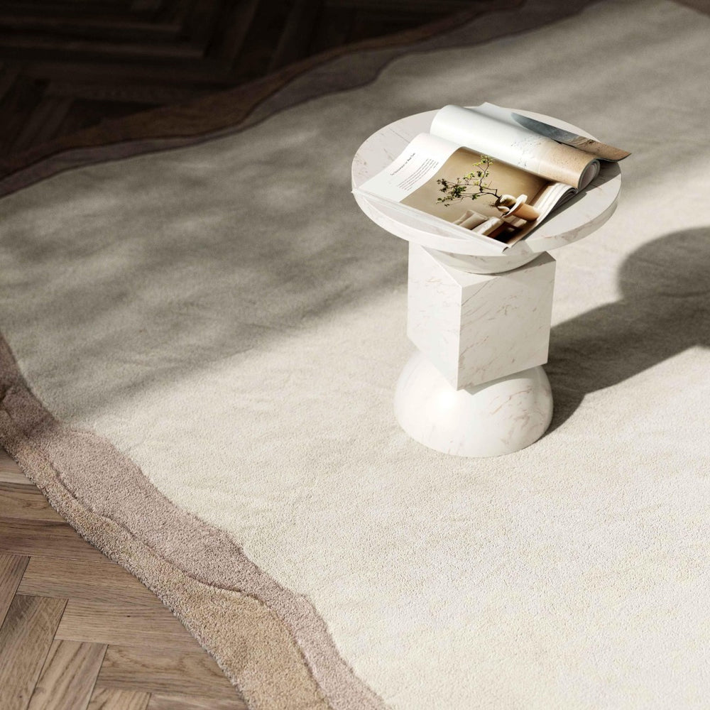 TOV Furniture Tarba Rectangular Floor Rug - Luxurious Wabi-Sabi Design with Plush Comfort for Modern Interiors Tan / 8' x 10' TOV-R18794